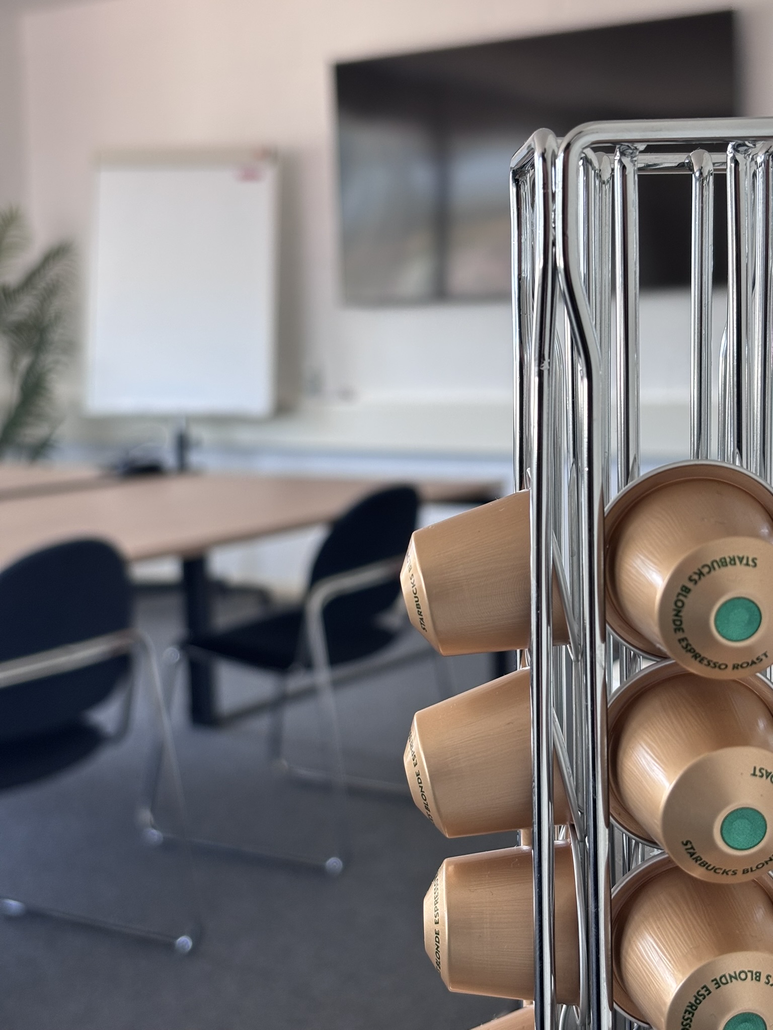 Café et capsules — espace boissons de la Salle Nova